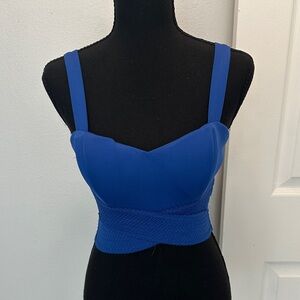 a'gaci Blue Crop Top
